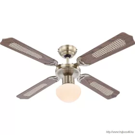   GLOBO 0309 CHAMPION Mennyezeti ventilátor bronz test,tölgy,tölgy rattan MDF lapá