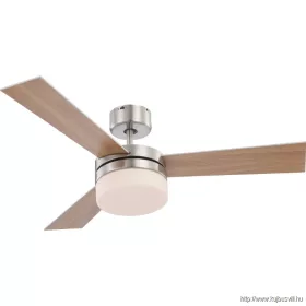   GLOBO 0333 ALANA Mennyezeti ventilátor matt króm test ,ezüst,bükk MDF lapát,