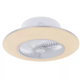   GLOBO 03623 KELLO Mennyezeti ventilátor fém/akril fehér, fém ezüst metál, dimm