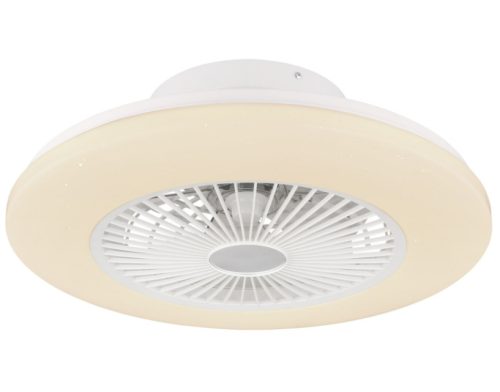 GLOBO 03628 Mennyezeti ventilátor Fém fehér, műanyag fehér,  szabályozható, színhőm.vált., éjszakai funk. időzít