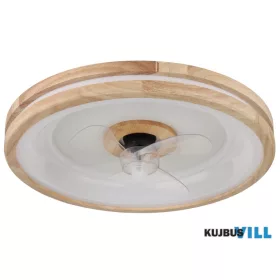   GLOBO 03650 GATIAN Mennyezeti ventilátor fém fehér, fa, műanyag fehér/átlátszó,