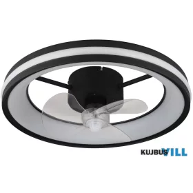   GLOBO 03651 GATIAN Mennyezeti ventilátor fém fekete, műanyag fekete/fehér/átlát