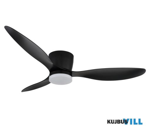 GLOBO 03666S ARMANDO Mennyezeti ventilátor fém/ABS fekete matt, akril fehér, dimm