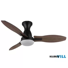   GLOBO 03671B GALE Mennyezeti ventilátor fém fekete,műanyag fehér/fa megjelenés