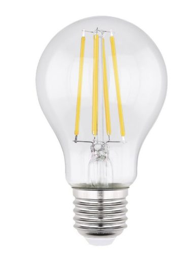 GLOBO 10582K LED BULB LED Fényforrás, átlátszó üveg búra, filament szál.  Ø:60, H:106, tartozék: 1xE27 LED 7W 230V,  806lm