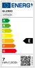 GLOBO 10582K LED Fényforrás, átlátszó üveg búra, filament szál.  Ø:60, H:106, tartozék: 1xE27 LED 7W 230V,  806lm