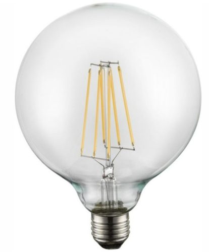 GLOBO 10586 LED BULB Fényforrás LED átlátszó, GLOBE LED Filament, Ø:125, H:175, tartozék: 1xE27 LED 9W 230V, 1000lm, 3000