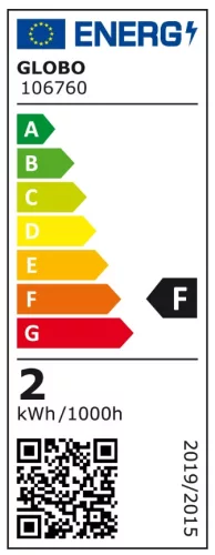 GLOBO 106760 LED BULB LED fényforrás műanyag  opál  2W