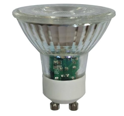GLOBO 10705CK LED BULB LED fényforrás, fehér, átlátszó üveg. Ø 50, H: 52,  1xGU10 LED 4.9W 230V, 345lm , 4000K