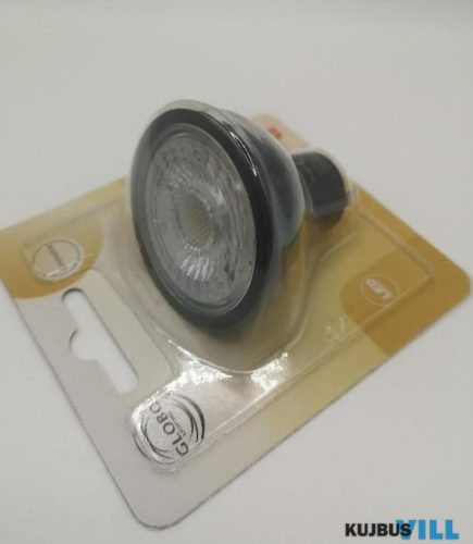 GLOBO 10804DK LED BULB Led fényforrás műanyag átlátszó/fekete, fényerőszabályotható. Ø:50, H:53, tartozék: 1xGU10 LED 6,5W