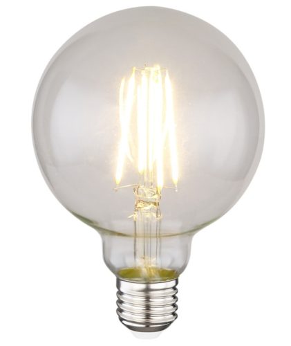 GLOBO 11526D LED BULB LED Fényforrás átlátszó üveg búrával, Globe kivitelben.  Fényerő-szabályozható.  Ø:95, H:140, tartoz