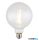 GLOBO 11527DC LED BULB LED fényforrás átlátszó üveg, szabályozható, ø: 125mm, M:175mm, 1x E27 LED 7W 230V, 800lm forrás, 80