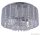 GLOBO 15091D WALLA Mennyezeti lámpa króm, K5 tisztaságú kristály gyöngyökkel dekorálva. Ø:400, H:300, exkl. 4xE14 40W 2