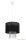 GLOBO 15099 PYRA Függeszték fekete selyem ernyővel, akril-kristály függő dekorral. Ø:300, H:1200, exkl. 1xE27 60W 230