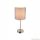 GLOBO 15185T PACO Asztali lámpa nikkel matt, textil szürke, ø: 150, H:350, 1xE14 40W 230V