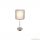 GLOBO 15190T THEO Asztali lámpa nikkel matt, textil szürke , 15 cm ø: 150, H:350, 1xE14 40W 230V
