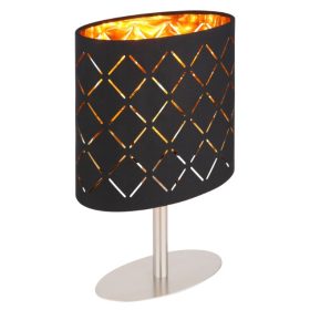   GLOBO 15199-15 ARLANA Asztali láma display.  Matt króm talp, különböző színű texti