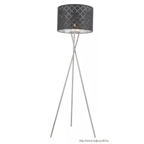   GLOBO 15228S1 KIDAL Állólámpa  textil ,fekete-ezüst,kábel 1,8 m, Schalter, ø: 62