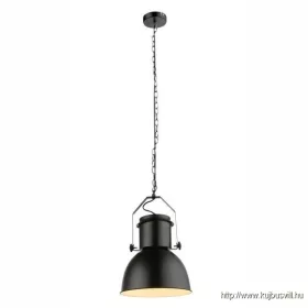   GLOBO 15283 KUTUM Függeszték metál fekete,D:265, H:1200, exkl. 1xE27 40W 230V