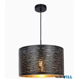   GLOBO 15342-3D TUNNO Függeszték fém fekete-arany. 3xE14 40W 230V