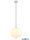 GLOBO 15345H1NO BLACKY I Függeszték  fém nikkel matt, üveg fehér, kábel PVC fekete, m