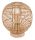 GLOBO 15368T HILDEGARD Asztali lámpa natúr bambuszból szőtt búra, fekete vezeték.   Ø:300, M:335, fényforrás nélkül 1xE27 6