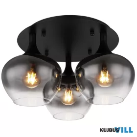 GLOBO 15548-3D MAXY mennyezei lámpa  fém  fekete  40W