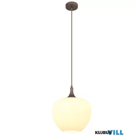   GLOBO 15548H1C MAXY Függeszték  fém kávé színű, üveg fehér, kábel textil fekete,