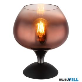   GLOBO 15548T2G MAXY Asztali lámpa fém fekete matt, fém fekete-króm, réz színű/át