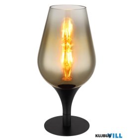   GLOBO 15552T2 LAVUS Asztali lámpa fém fekete matt, arany színű/átlátszó színátme