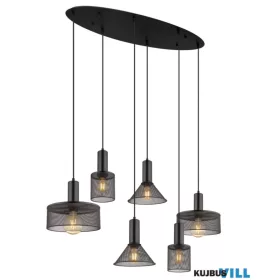   KIFUTÓ GLOBO 15648-6H JEDD Fém függőlámpa,exkl.6xE27 izzó.