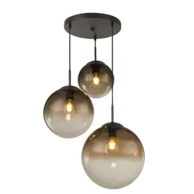   GLOBO 15865-3 VARUS Függeszték fém barna mennyezetrózsa borostyán színű 3 különb