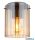 GLOBO 15904DA TULIVAR Mennyezeti lámpa fém szürke sötét, borostyánszínű, barázdált üveg, ø: 180mm, M: 230mm, 1x E27 40W 230V izzó nélkül