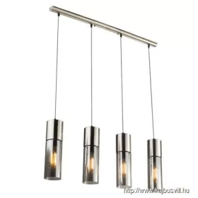   GLOBO 21000-4HN ANNIKA Függeszték nikkel  matt, üveg füstszínű, LxWxH:800x90x1525,