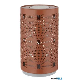   GLOBO 21018R AMIYAH Asztali lámpa, műanyag fehér, fém arany színű, dekoratív lyu