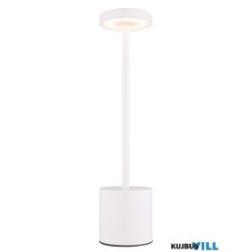   GLOBO 21019W POLINA Újratölthető asztali lámpa fém fehér, műanyag fehér,kábel PV
