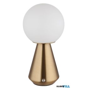   GLOBO 21029C SORA Asztali lámpa fém réz színű,akril fehér, érintéses be/ki kap