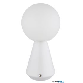   GLOBO 21029W SORA Asztali lámpa, fém fehér, akril fehér, érintéses be/ki kapcs