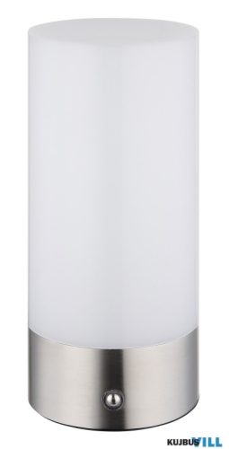 GLOBO 21040RGB LEX Asztali lámpa fém nikkel matt, műanyag fehér, kábel PVC fehé