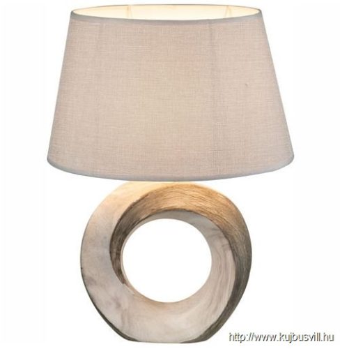 GLOBO 21641T JEREMY Asztali lámpa kerámia,,textil szürke, LxBxH:300x200x415 . 1x