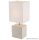 GLOBO 21675 GERI Asztali lámpa kerámia bézs, textil fehér,  LxBxH:130x110x290