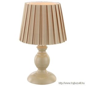   GLOBO 21690 METALIC Asztali lámpa drapp szövet ernyő, 1xE14 40W 230V