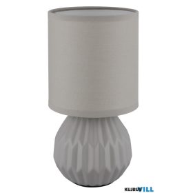   GLOBO 21730G SYLAS Asztali lámpa, kerámia szürke, textil szürke, kábel PVC fehé