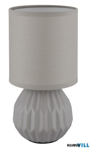GLOBO 21730G SYLAS Asztali lámpa, kerámia szürke, textil szürke, kábel PVC fehé