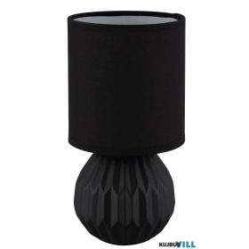   GLOBO 21730S SYLAS Asztali lámpa, kerámia fekete, textil fekete, kábel PVC feke