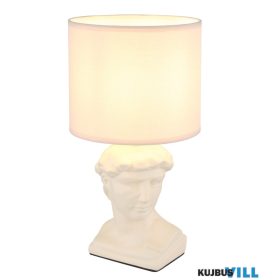  GLOBO 21732CU HERMES Asztali lámpa, kerámia bézs színű, textil bézs színű, kábel