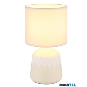   GLOBO 21733CU RELA Asztali lámpa, kerámia bézs színű, textil bézs színű, kábel