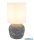 GLOBO 21739G MARBLE Asztali lámpa, kerámia szürke, textil fehér, kábel PVC fehér