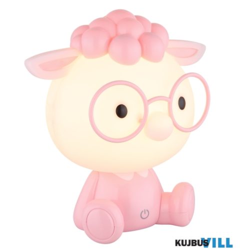 GLOBO 21760P SHEEPY Asztali lámpa, műanyag rózsaszín/fehér, kábel PVC fehér /100