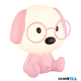   GLOBO 21761P PUPPY Asztali lámpa, műanyag rózsaszín/fehér, kábel PVC fehér, éri